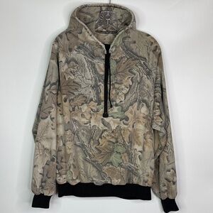 Vintage Sportshield Camo Pullover Jacket Size Large USA